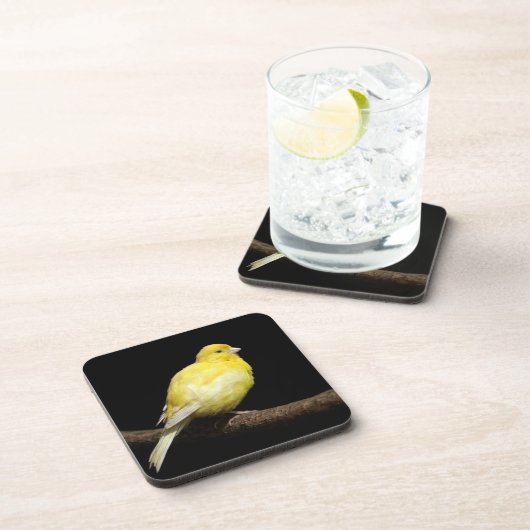 Gele Canarische Bier Onderzetter (Rechterzijde)