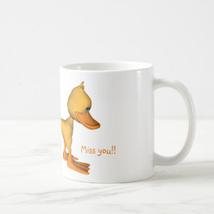 Gele Cartoon Eend Koffiemok