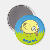 Gele cartoon magnet magneet (Voorkant / Achterkant)