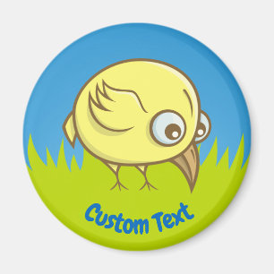Gele cartoon magnet magneet