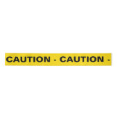 Gele 'CAUTION' Lint (Voorkant)