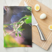 Gele cedar Waxing Fledgling Bird Theedoek (Quarter Fold)