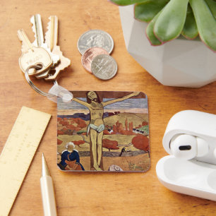 Gele Christus van Paul Gauguin,  Kunst Sleutelhanger