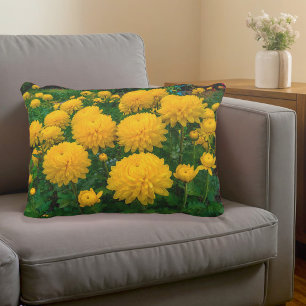 Gele Chrysanthemum Accentkussen Accent Kussen