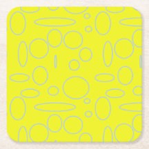 Gele cirkels en lussen Mousepad