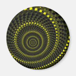Gele cirkels Magnet Magneet