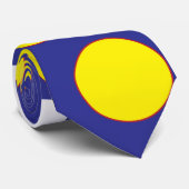 Gele cirkels stropdas (Opgerold)