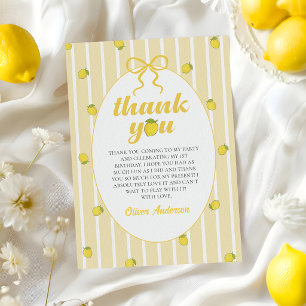 Gele Citroen Dankkaart Bedankkaart