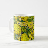 Gele citroen en bijentuin koffiemok (Voorkant links)