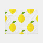Gele citroenen fleece deken (Voorkant (Horizontaal))