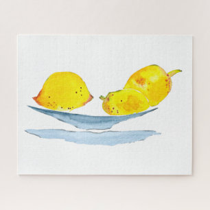 Gele citroenen fruit art legpuzzel
