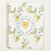 Gele citroenen fruit limonade planner (Voorkant)