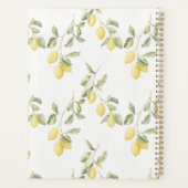 Gele citroenen fruit limonade planner (Achterkant)