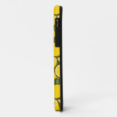 Gele citroenen & olijfgroene patroon: moderne citr Case-Mate iPhone case (Achterkant/links)