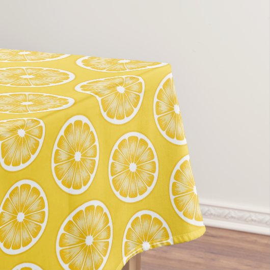 Gele Citrus Citrus Slice Pop Art Tafelkleed (Voorbeeld)