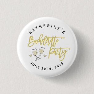 Gele Citrus Eiland Bachelorette Feest Knopen Ronde Button 3,2 Cm