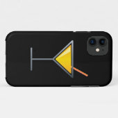 Gele Cocktail Martini Glass Case-Mate iPhone Case (Achterkant (horizontaal))