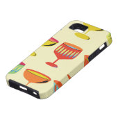 Gele cocktailtijd Case-Mate iPhone case (Onderkant)