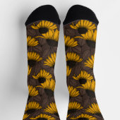 Gele condensors op donkerbruine sokken (Top)