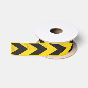Gele constructietape-trunge lint