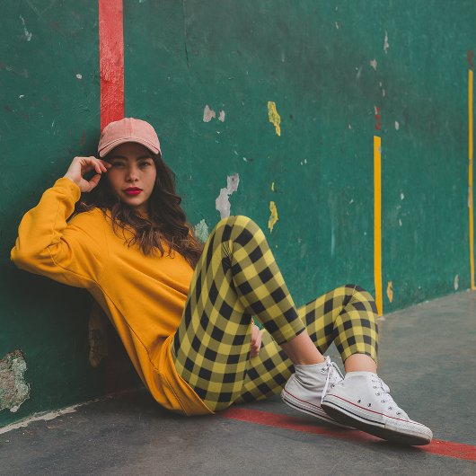 Gele controleurs leggings