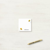 Gele Coreopsis Post-it® Notes (Op bureau)