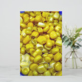 Gele corn briefpapier (Staand voorkant)