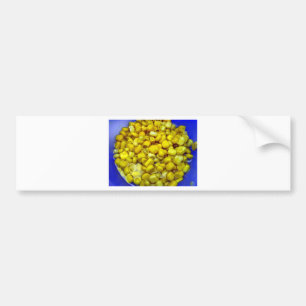 Gele corn bumpersticker