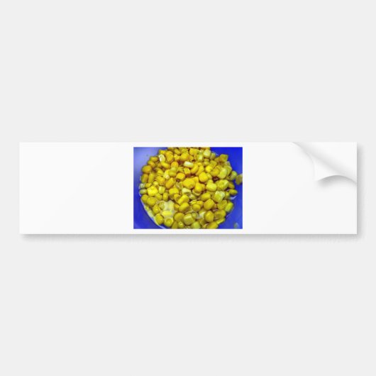 Gele corn bumpersticker (Voorkant)