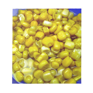 Gele corn notitieblok