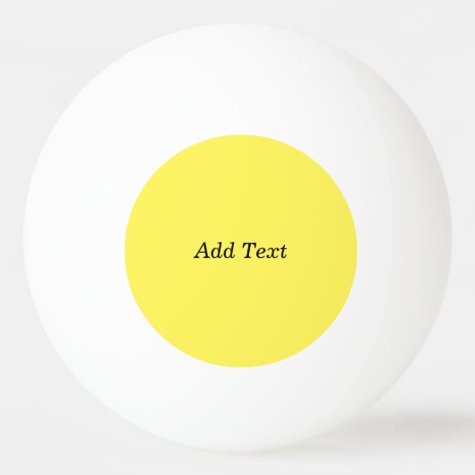 Gele Creëer Uw Eigen tekst toevoegen Pingpongballen (Voorkant)