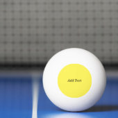 Gele Creëer Uw Eigen tekst toevoegen Pingpongballen (Net)