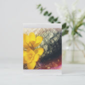 Gele Crocus Flowers Briefkaart (Staand voorkant)