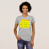 Gele cryptogram t-shirt (Voorkant volledig)