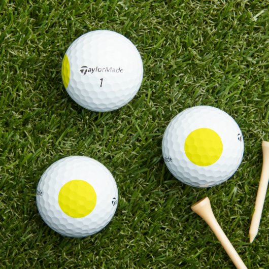 Gele Custom Taylor Made TP5 Golfballen (Insitu Gras)