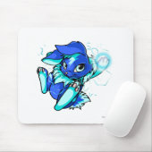 Gele Cybunny met sterren Muismat (Met muis)