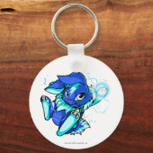 Gele Cybunny met sterren Sleutelhanger (Voorkant)