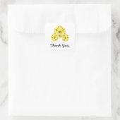 Gele D20-desktop Dank u Stickers (Tas)