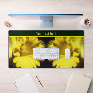 Gele Daffodil Flower Petals persoonlijk gepersonal Bureaumat