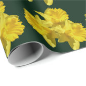 Gele Daffodil Flowers Cadeaupapier (Rol Hoek)