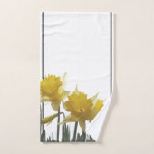 Gele Daffodil Flowers Garden Bath Towel Set Bad Handdoek (Handdoek)