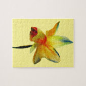 Gele Daffodil waterverf art Spring Flower Legpuzzel (Horizontaal)