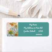 Gele Daffodil Waterverf Return Address Labels (Insitu)