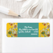Gele Daffodil Waterverf Return Address Labels (Insitu)