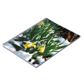 Gele Daffodils bloemen in de sneeuw Notitieboek (Linkerzijde)