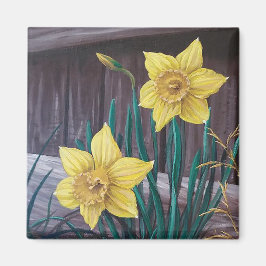 Gele Daffodils Magneet