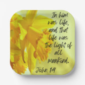 Gele Daffodils Papier Bord (Voorkant)