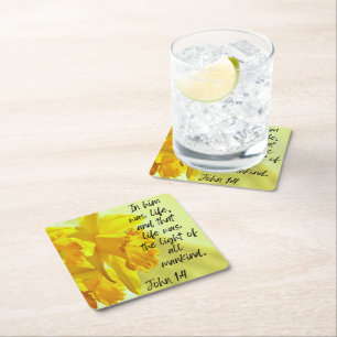 Gele Daffodils Party Paper Onderzetter