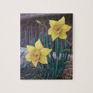 Gele Daffodils Puzzel 8" x 10"