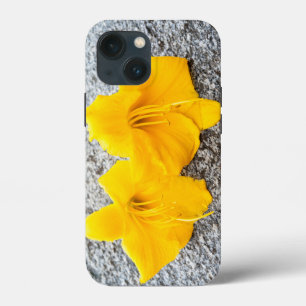gele dagbloemen in volle bloei iPhone 13 mini hoesje